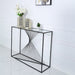 Luna Black Metal And Glass Console Table Console Table CIMC 
