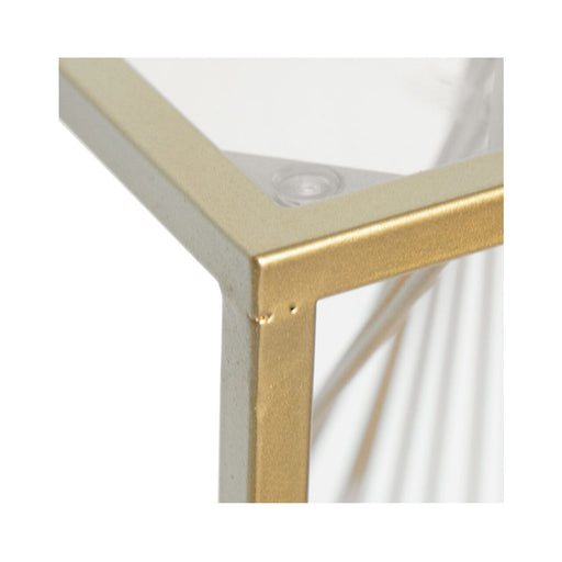 Luna Gold Metal And Glass Console Table Console Table CIMC 