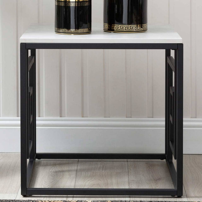 Devon Black and Grey End Table Side Table CIMC 