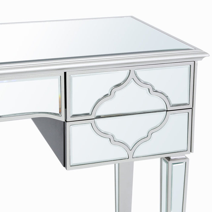 Marrakech Silver Mirror 5 Drawer Dressing Table Dressing Table CIMC 