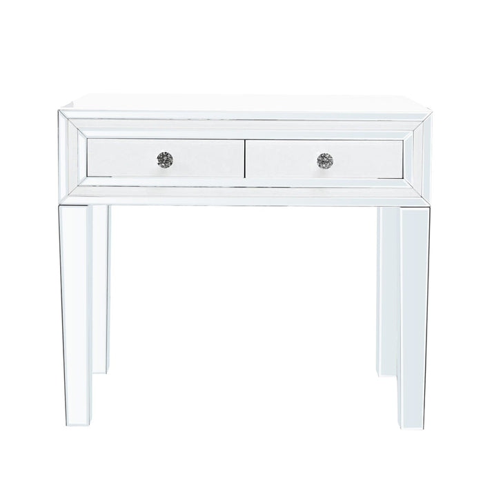 White Manhattan Mirror Console Table Console Table CIMC 