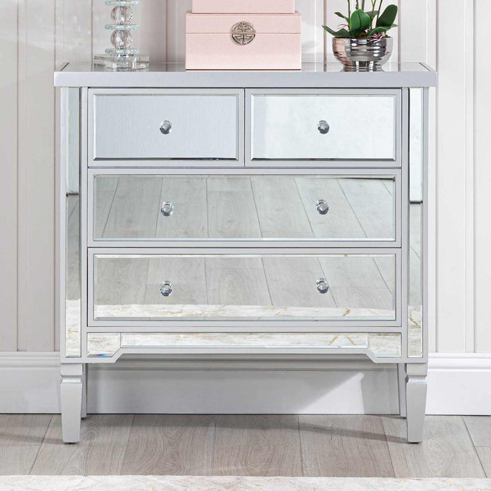 Value Vista Silver 4 Drawer Chest Chest of Drawers CIMC 