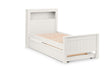 Maine Bookcase Bed Frame - Surf White Bed Frames Julian Bowen V2 