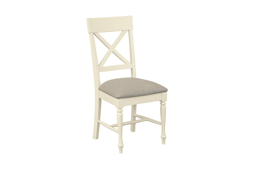 Meghan Oak Dining Chair - Fabric Seat Dining Chair Gannon 