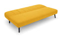 Miro Curved Back Sofabed - Mustard Sofa beds Julian Bowen V2 
