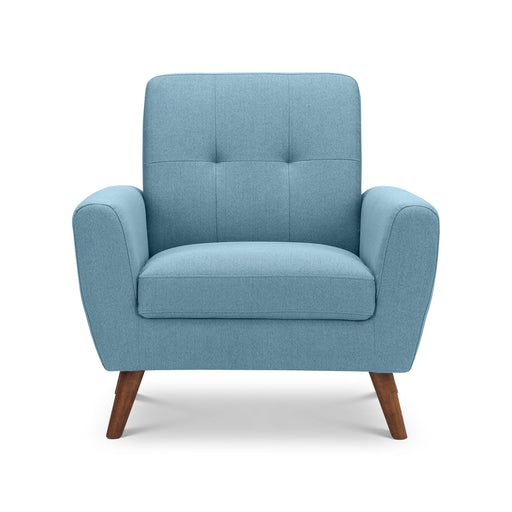 Monza Chair - Blue Fabric Chairs Julian Bowen V2 
