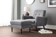 Monza Compact Retro Chair - Grey Fabric Chairs Julian Bowen V2 