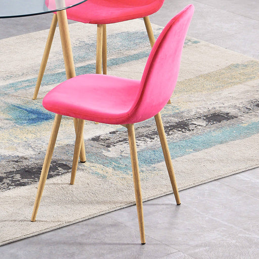 Oslo Chair Pink Velvet Dining Chair Gannon 