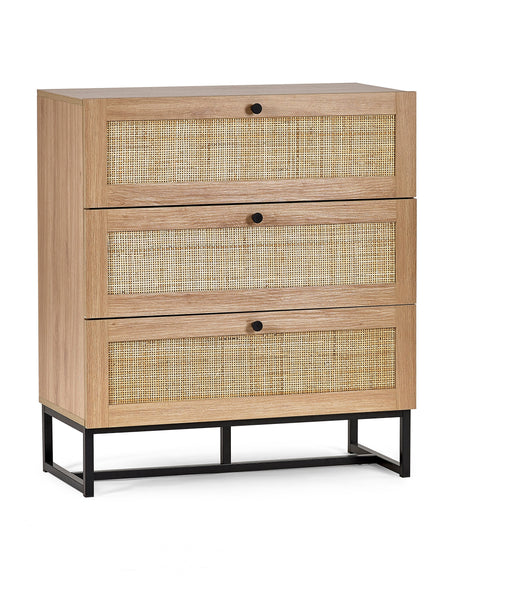PADSTOW 3 DRAWER CHEST - OAK Chest Of Drawers JB 
