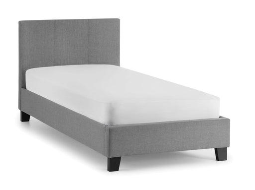 Rialto Light Grey Linen Bed Frame 90Cm Bed Frames Julian Bowen V2 