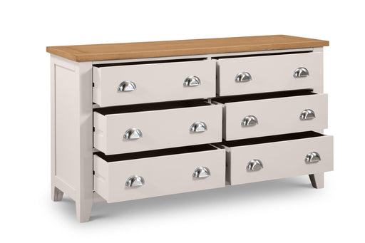 Richmond 6 Drawer Wide Chest Chest of Drawers Julian Bowen V2 