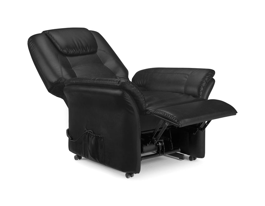 Riva Rise & Recline Chair - Black Recliner Chairs Julian Bowen V2 