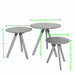 Scandic Round Nest x 3 Nest of Tables GBH 