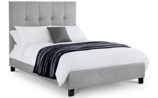 Sorrento High Headboard Bed Frame 150Cm - Light Grey Bed Frames Julian Bowen V2 