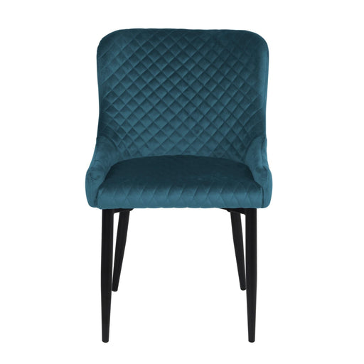 Talia Velvet Chair Blue Dining Chair Home Centre Direct 