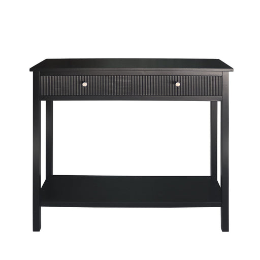 Lindon Black Wood 2 Drawer Console Table Console Table CIMC 