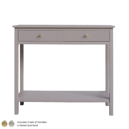 Lindon Summer Grey Wood 2 Drawer Console Table Console Table CIMC 