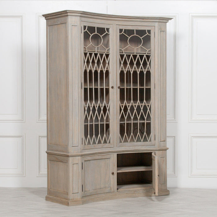 Concave Wooden Display Cabinet Display Cabinet Maison Repro 