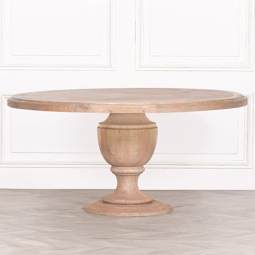 Rustic Wooden Round Dining Table 162Cm Dining Tables Maison Repro 