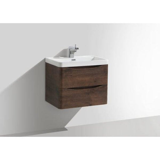 Bali Chestnut 600mm Wall Mounted Cabinet & Ceramic Basin Bathroom Furniture Vendor 116 