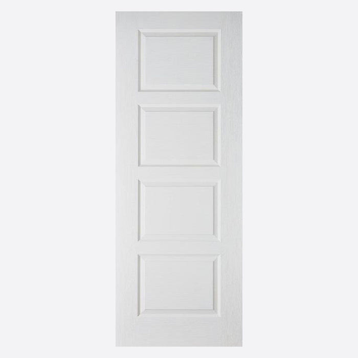 White Moulded Contemporary 4 Panel Door Internal Doors Home Centre Direct 