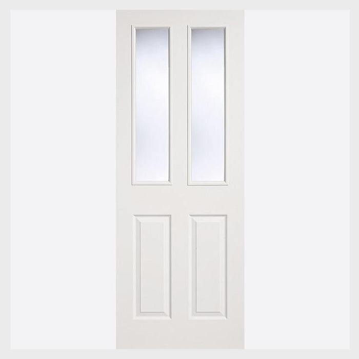 White Moulded Glazed 2 Panel Door-2L Internal Doors Home Centre Direct 