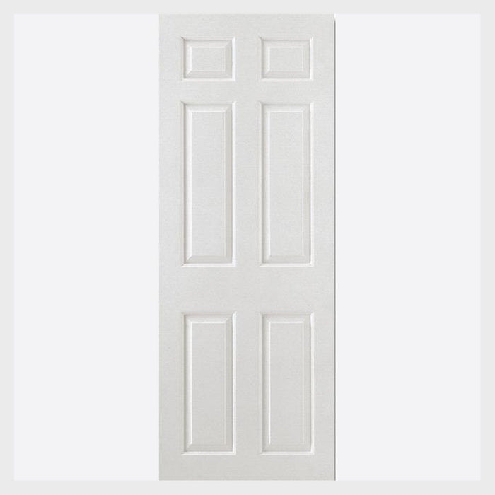 White Moulded Smooth 6 Panel Door Square Top Internal Doors Home Centre Direct 
