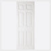 White Moulded Textured 6 Panel Door Internal Doors Home Centre Direct 