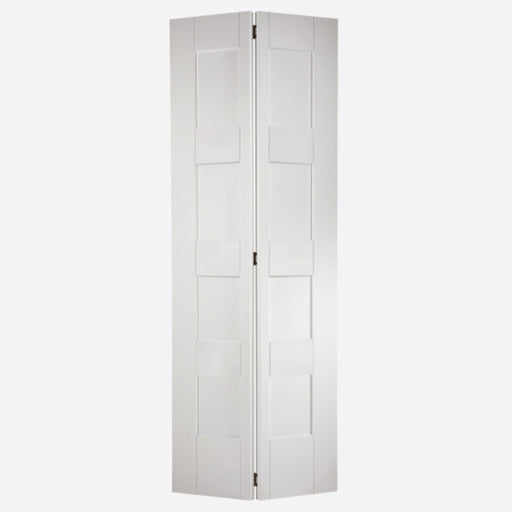 White Shaker 4 Panel Door Bi-Fold Internal Doors Home Centre Direct 