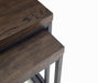 Brooklyn Nesting Lamp Tables - Dark Oak Lamp Table Julian Bowen V2 