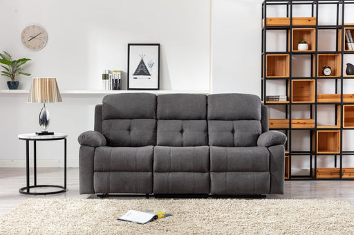 Charlie Dark Grey Chenille 3 Seater Reclining Sofa Sofas supplier 175 