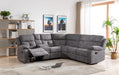 Charlie Dark Grey Chenille Reclining Corner Sofa Sofas supplier 175 