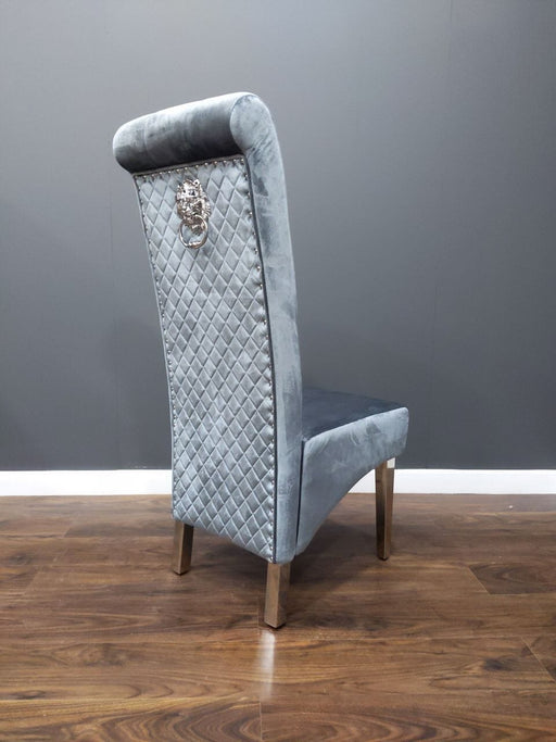Lyon - High Back Dining Chair - Dark or Light Grey Dining Chairs HB 