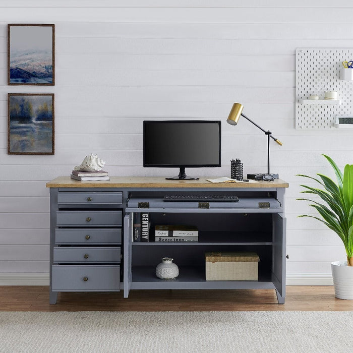 Fulton Hidden Home Office Desk-Grey Desk Derrys 