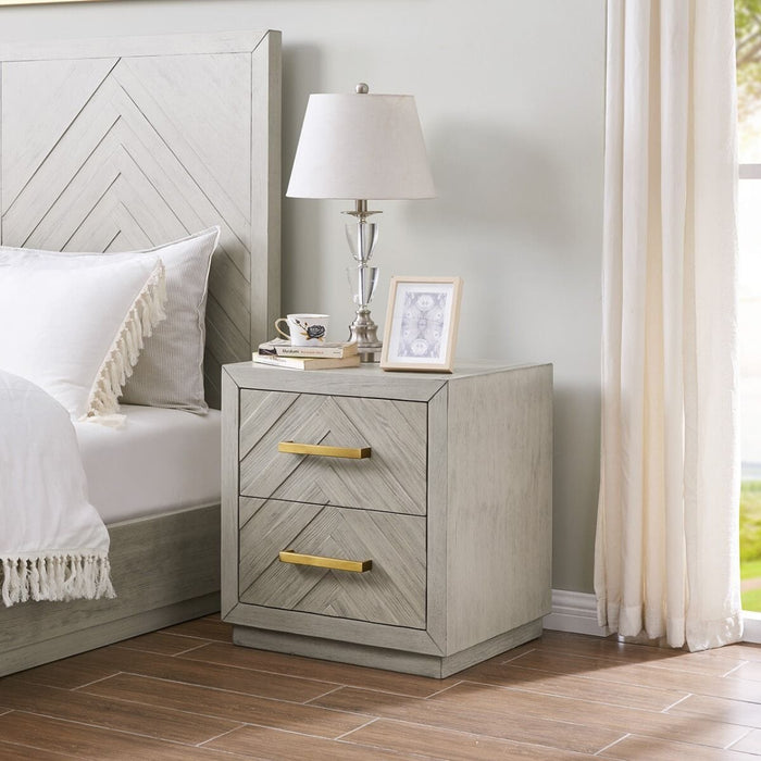 Gilroy 2 Drawer Side Table Bedside Tables Derrys 