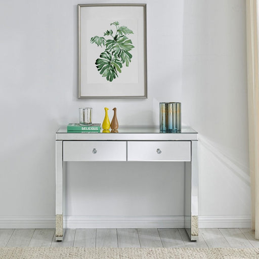 Hollywood Glass 2 Drawer Console Table Console Tables Derrys 