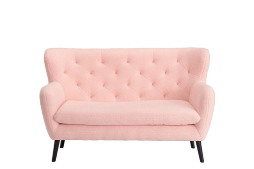Yak 2 Seater Sofa - Short Faux Sheepskin - Pink Sofas Derrys 