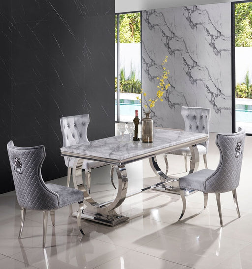 Lyon - Standard Dining Chair - Dark or Light Grey Dining Chairs HB 