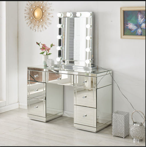 Hollywood Glass Dresser & Desktop Mirror Dressing Tables Derrys 