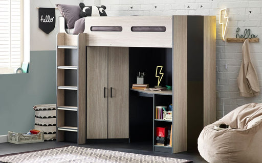 HERCULES HIGH SLEEPER - ANTHRACITE Bunk Beds Home Centre Direct 