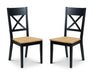 Hockley Chair Black/Oak (2 Per Box) Dining Chairs Julian Bowen V2 