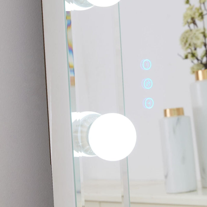 Hollywood Floor Mirror Glass with Bluetooth Speaker Mirror Derrys 