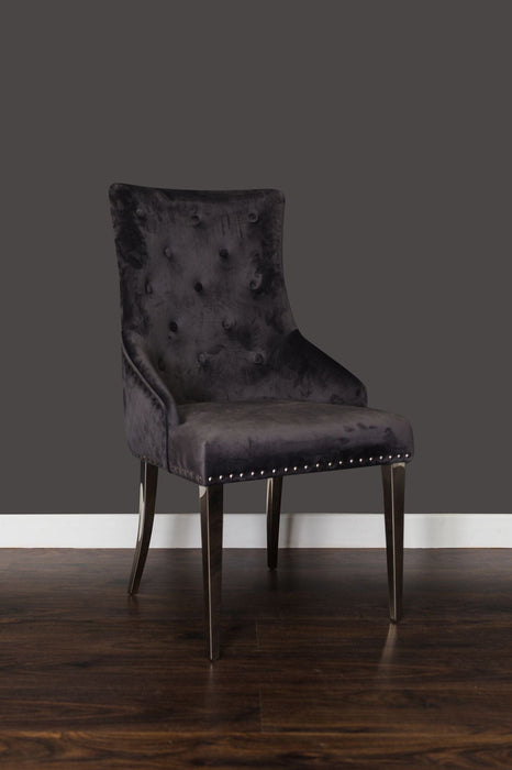 Lions Head Chair Dark Grey Dining Chairs HB 