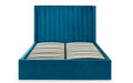 Langham Scalloped Headboard Storage Bed Frame 150Cm - Teal Bed Frames Julian Bowen V2 