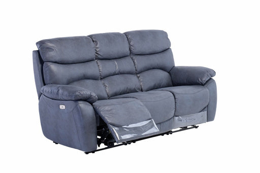SWINDON ELECTRIC RECLINER 3 SEATER - SLATE BLUE *** NEW *** Recliner supplier 120 
