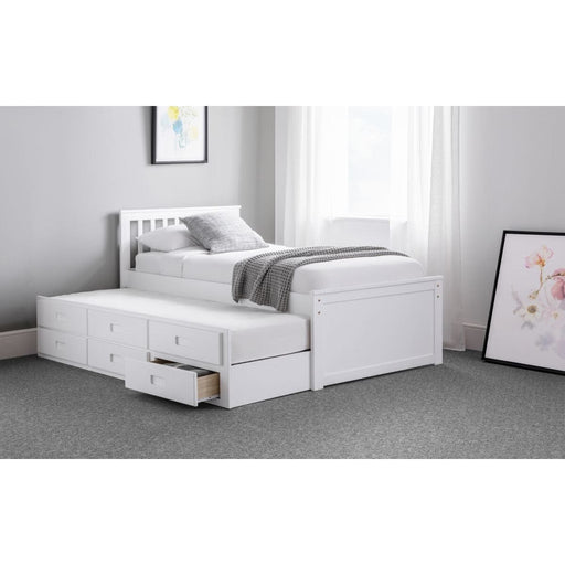 Maisie Captains Bed Frame With Underbed Frame And Drawers Bed Frames Julian Bowen V2 