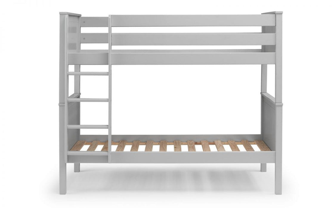 Maine Bunk Bed - Dove Grey Bunk Beds Julian Bowen V2 
