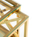 Miami Nest Of Tables - Gold Nest Of Tables Julian Bowen V2 