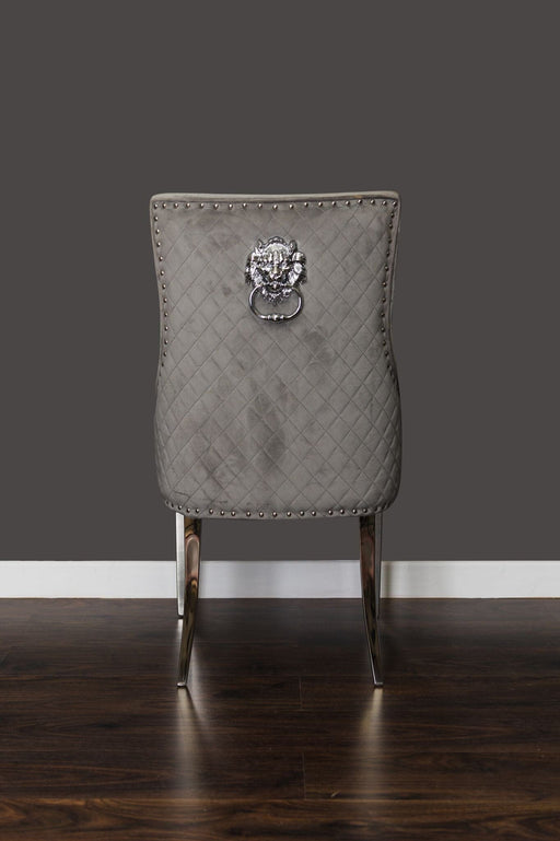 Lions Head Chair Light Grey Dining Chairs HB 