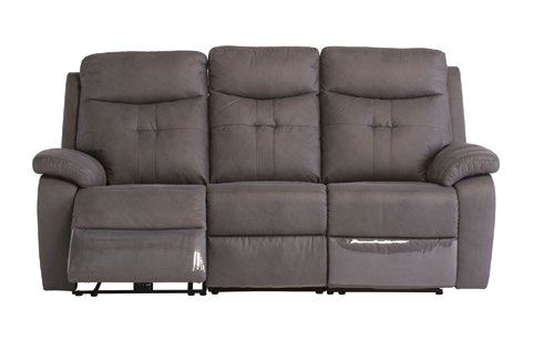 Dublin Fabric Electric 3 Seater Recliner - Grey supplier 120 